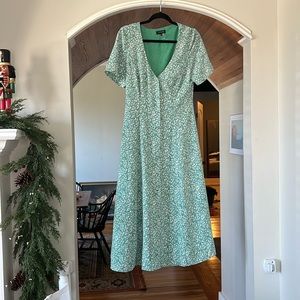 1. State Folk Silhouette Floral Print Midi Dress